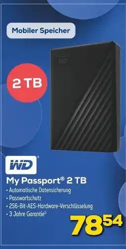 Euronics Wd my passport 2 tb Angebot