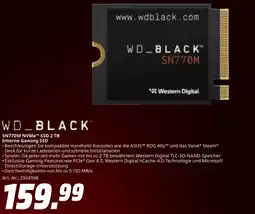 MediaMarkt Western digital sn770m nvme ssd 2 tb Angebot