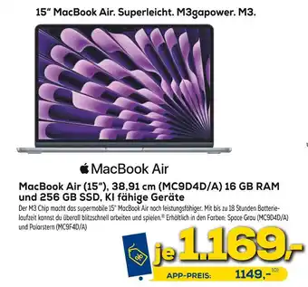 Euronics Apple macbook air Angebot