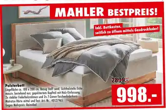 Möbel Mahler Polsterbett Angebot