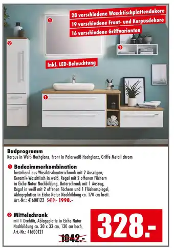 Möbel Mahler Badprogramm Angebot