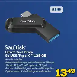 Euronics Sandisk ultra dual drive go usb type-c 128 gb Angebot