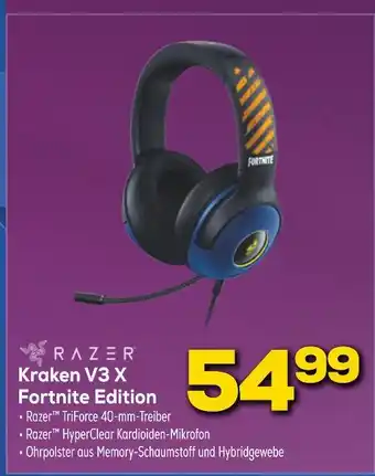 Euronics Razer kraken v3 x fortnite edition Angebot