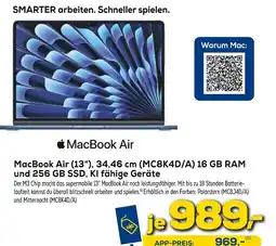 Euronics Apple macbook air (13), 34,46 cm (mc8k4d/a) Angebot
