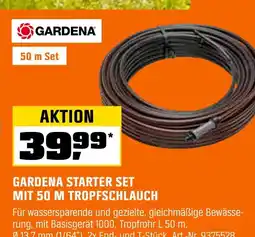 OBI Gardena starter set mit 50 m tropfrohr Angebot