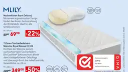 Matratzen Concord Mlily nackenkissen royal deluxe oder 7-zonen taschenfederkern- matratze Angebot