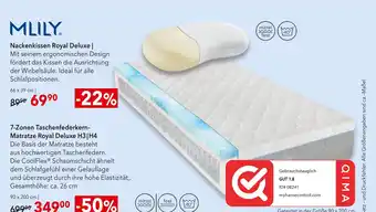 Matratzen Concord Mlily nackenkissen royal deluxe oder 7-zonen taschenfederkern- matratze Angebot