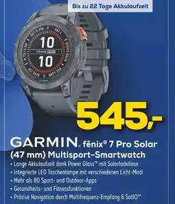 Euronics Garmin fēnix 7 pro solar (47 mm) multisport-smartwatch Angebot