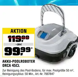 OBI Bestway akku-poolroboter orca 45cl Angebot