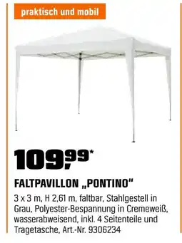 OBI Faltpavillon „pontino“ Angebot