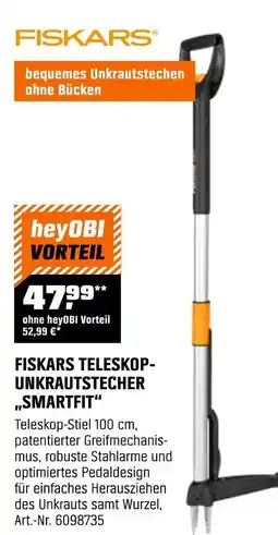 OBI Fiskars fiskars teleskop-unkrautstecher „smartfit“ Angebot