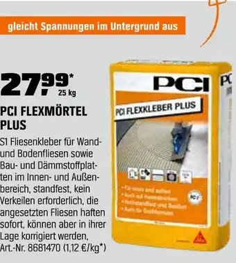 OBI Pci pci flexmörtel plus Angebot