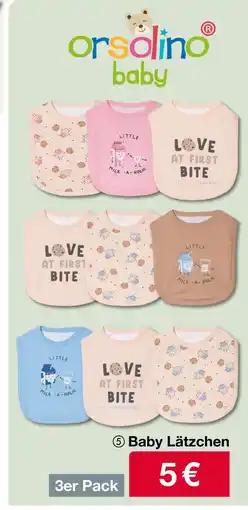 Woolworth Orsolino baby lätzchen Angebot