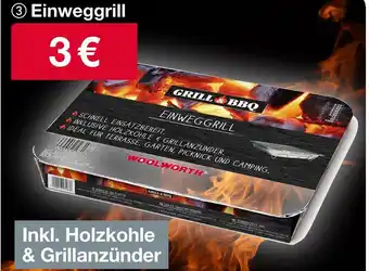Woolworth Einweggrill Angebot