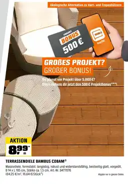 OBI Terrassendiele bambus cobam Angebot