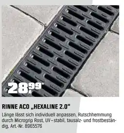 OBI Aco rinne „hexaline 2.0“ Angebot