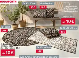 Woolworth Dekokissen oder eppiche Angebot