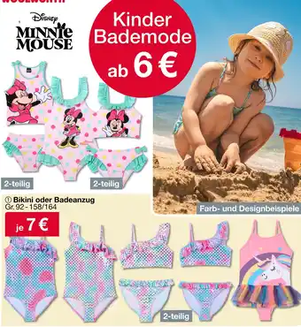 Woolworth Disney bikini oder badeanzug Angebot