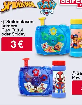 Woolworth Marvel, paw patrol seifenblasen-kamera paw patrol oder spidey Angebot
