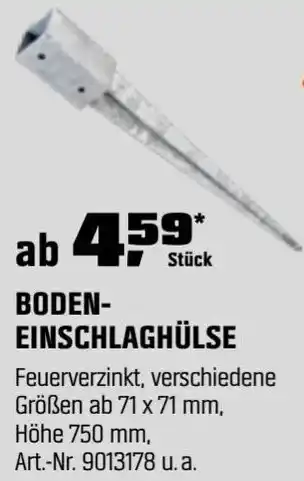 OBI Bodeneinschlaghülse Angebot