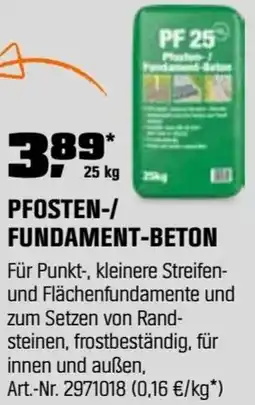 OBI Pfosten-/ fundament-beton Angebot