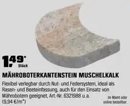 OBI Mähroboterkantenstein muschelkalk Angebot