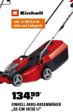 OBI Einhell akku-rasenmäher ,,GE-CM 18/30 LI" Angebot