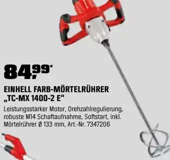 OBI Einhell farb-mörtelrührer ,,TC-MX 1400-2 E" Angebot
