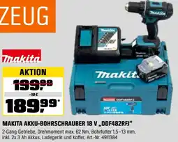 OBI Makita akku-bohrschrauber 18 v „DDF482RFJ" Angebot