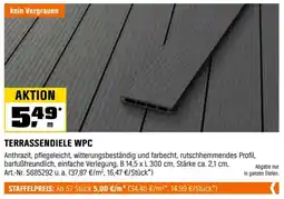 OBI Terrassendiele WPC Angebot