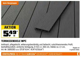 OBI Terrassendiele WPC Angebot