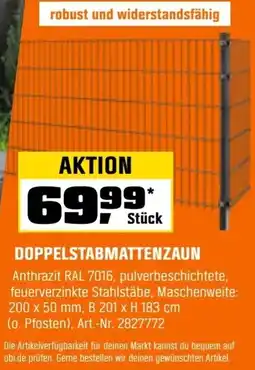 OBI Doppelstabmattenzaun Angebot