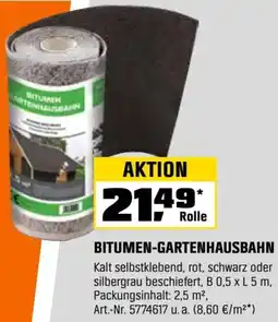 OBI Bitumen-gartenhausbahn Angebot
