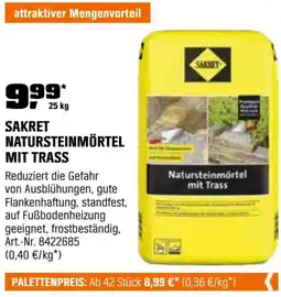 OBI Sakret natursteinmörtel mit trass Angebot