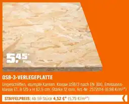 OBI Osb-3-verlegeplatte Angebot