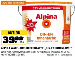 OBI Alpina wand- und deckenfarbe „din-en innenfarbe" Angebot