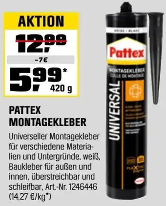 OBI Pattex montagekleber Angebot