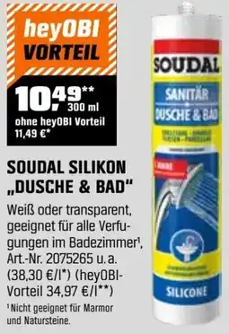 OBI Soudal silikon ,,dusche & bad" Angebot