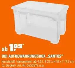 OBI Obi aufbewahrungsbox ,,santos" Angebot