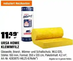 OBI Ursa home klemmfilz Angebot
