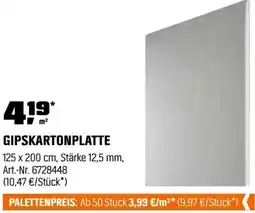 OBI Gipskartonplatte Angebot