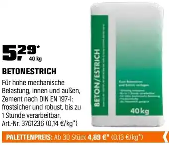 OBI Betonestrich Angebot