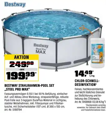 OBI Bestway stahlrahmen-pool set ,,steel pro max" Angebot