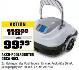 OBI Akku-poolroboter orca 45cl Angebot