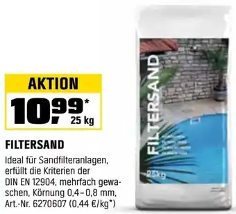 OBI Filtersand Angebot