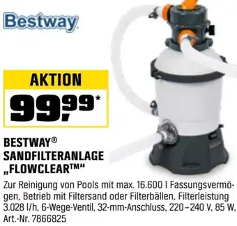 OBI Bestway sandfilteranlage „flowclear” Angebot