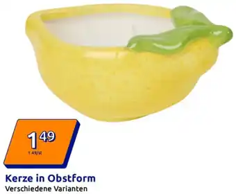 Action Kerze in Obstform Angebot