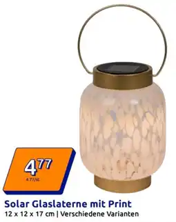 Action Solar Glaslaterne mit Print Angebot