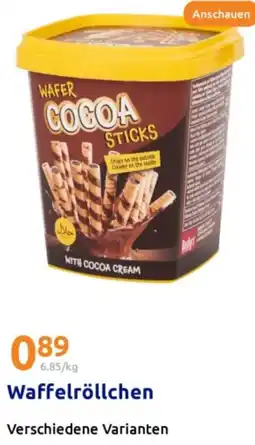 Action Waffelröllchen Angebot