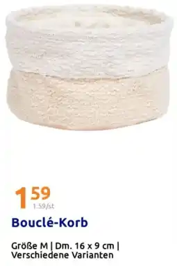 Action Bouclé-Korb Angebot